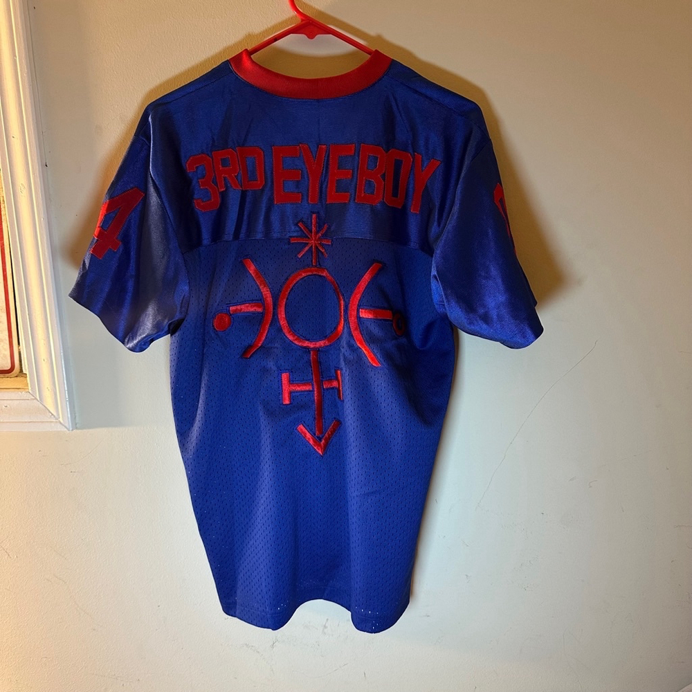 Men's Unbranded Jersey Size medium Blue and Red - Picture 3 of 4
